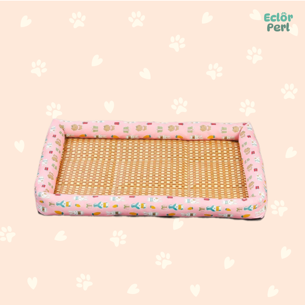 Cat Rattan Cooling Bed