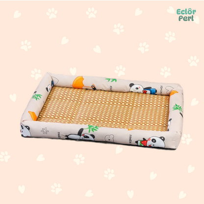 Cat Rattan Cooling Bed