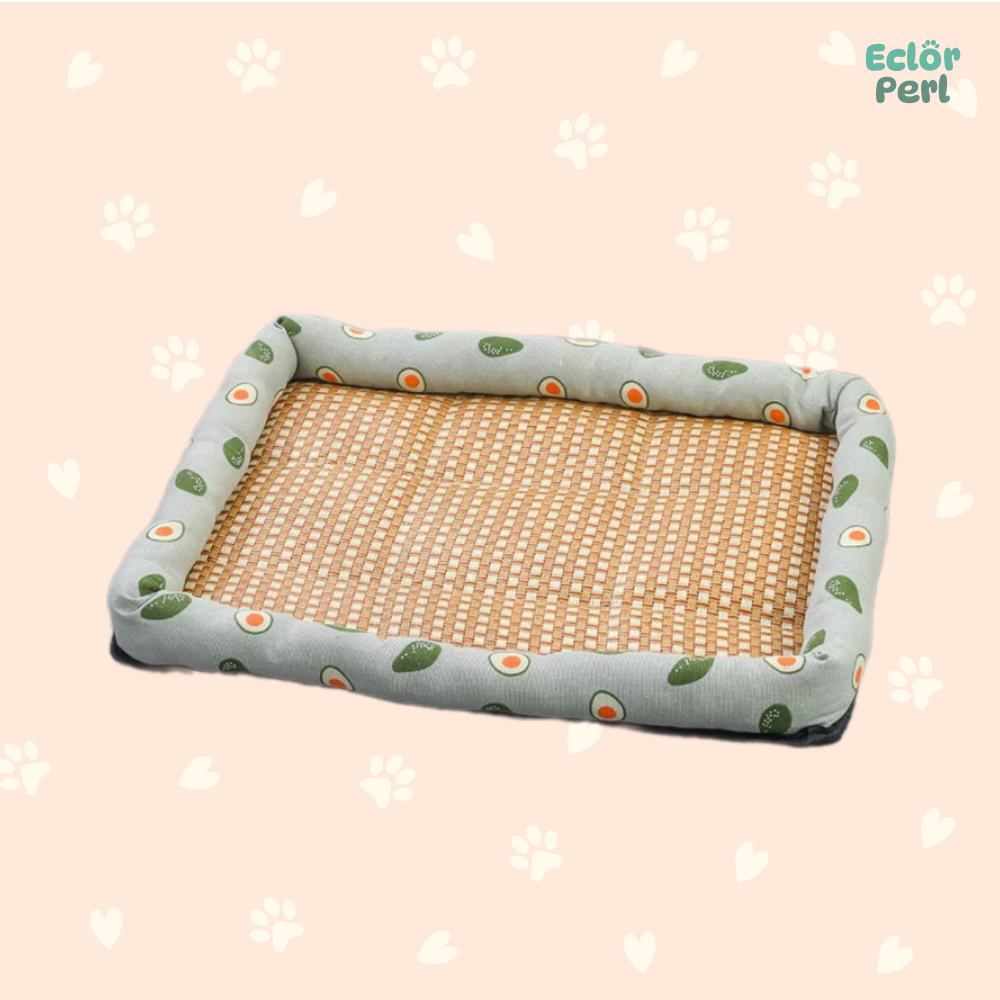 Cat Rattan Cooling Bed